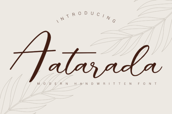 Aatarada: The Script Font That Elevates Your Craft and Product Designs