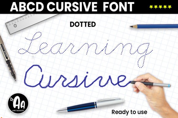 Abcd Cursive Dotted: A Handwritten Font for Scroll-Stopping Marketing Visuals