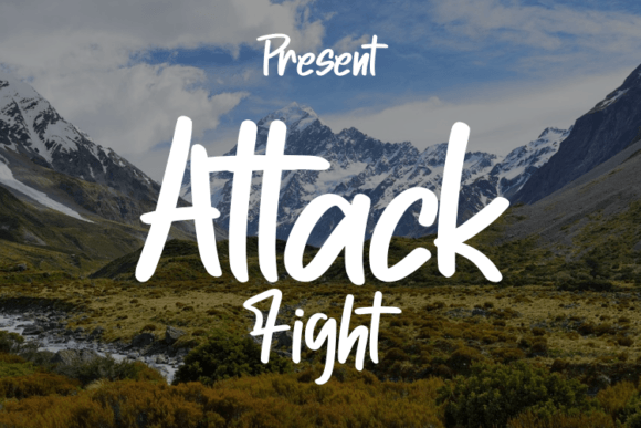 Attack Fight: A Modern Script Typeface for Elegant Editorial Design
