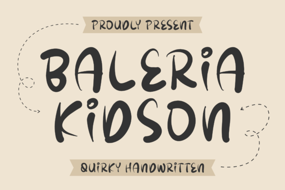 Baleria Kidson: A Playful Handwritten Font for Whimsical Branding Projects