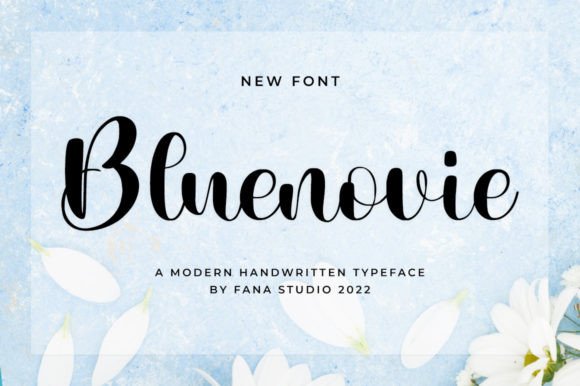 Bluenovie: A Handwritten Font That Elevates Modern Web Design