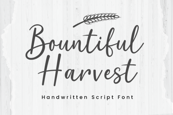 Bountiful Harvest: A Handwritten Font That Brings Charm to Every Maker’s Design