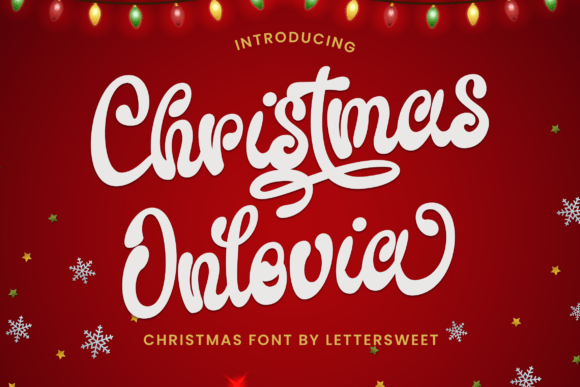 Christmas Onlovia: A Sweet Handwritten Font for Elegant Branding