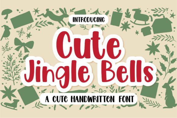 Cute Jingle Bells: A Charming Handwritten Font for Editorial Design