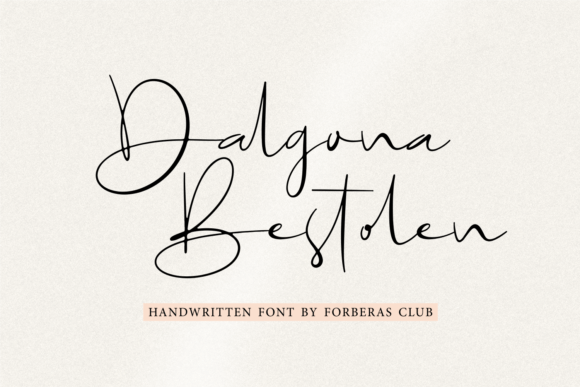 Dalgona Bestolen: A Stylish Script Font for Web Designers