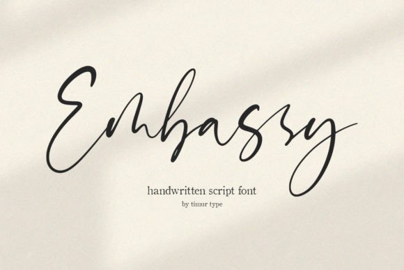 Embassy: A Dazzling Script Font for Elegant Editorial Design