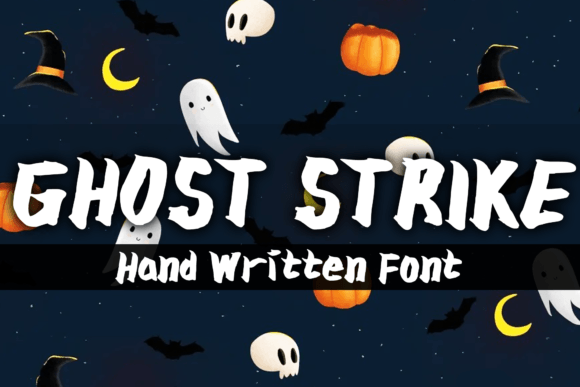 Ghost Strike: A Halloween-Themed Handwritten Font for Playful Branding