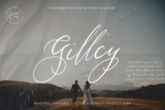 Gillcy: A Dazzling Script Font for Elegant Brand Identities