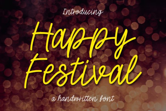 Happy Festival: The Handwritten Font That Elevates Campaign Visuals