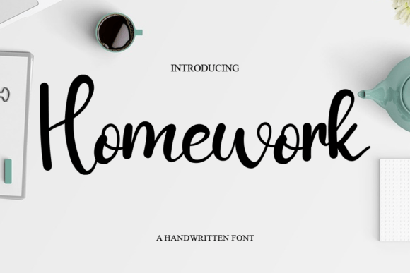 Homewrok: The Handwritten Font That Elevates Campaign Visuals