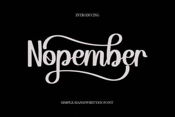 How Nopember Font Elevates Campaign Visuals with Elegant Script Style
