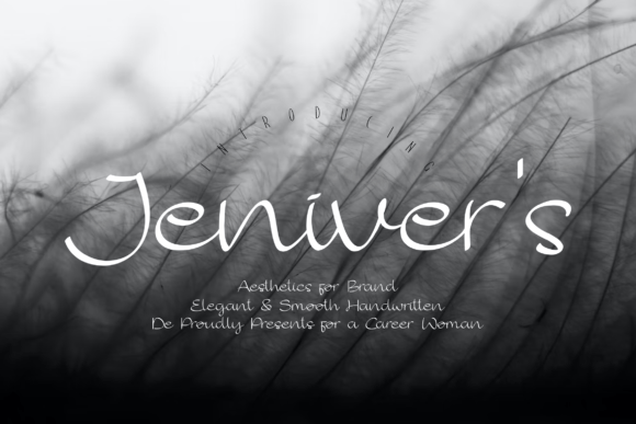 Jenivers: A Classy Handwritten Font for Modern Branding Projects