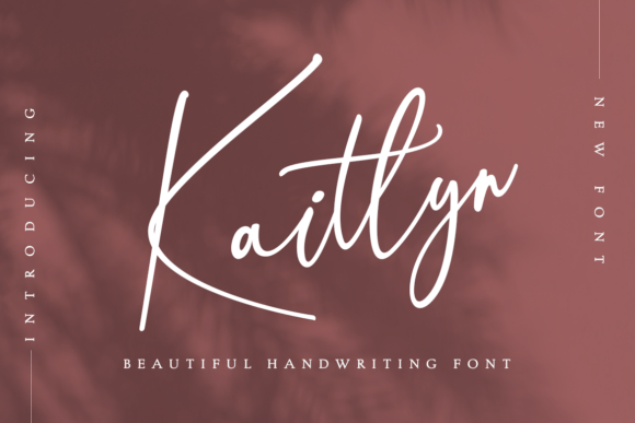 Kaitlyn: A Modern Calligraphy Typeface for Crafters and Sellers