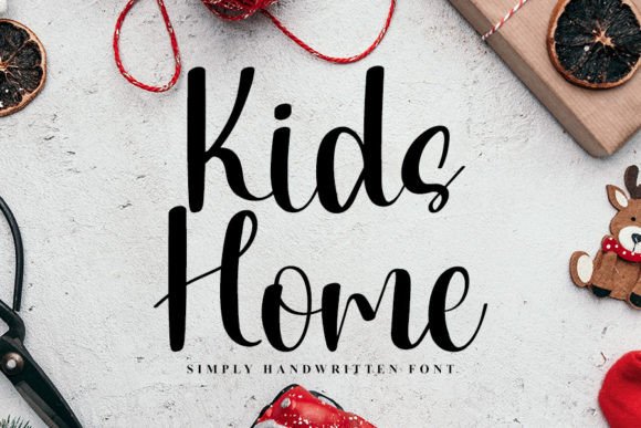 Kids Home: A Designer’s Take on This Playful Script Font