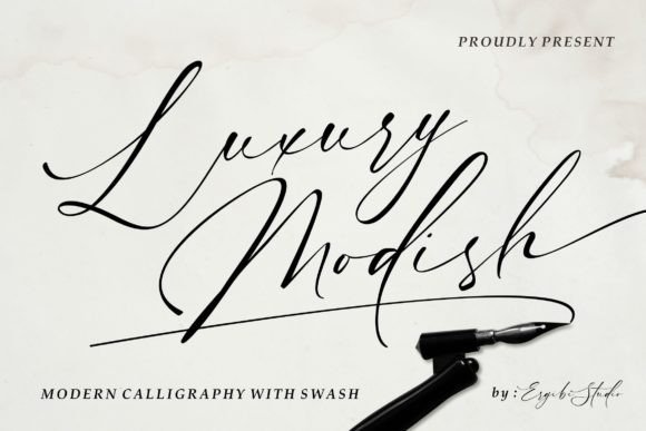 Luxury Modish: A Modern Script Font for Elegant Branding