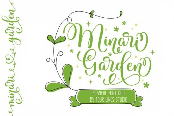 Minari Garden Duo: A Maker’s Font for Charming Handmade Designs