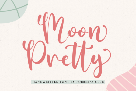 Moon Pretty: A Graceful Script Font for Thoughtful Editorial Design