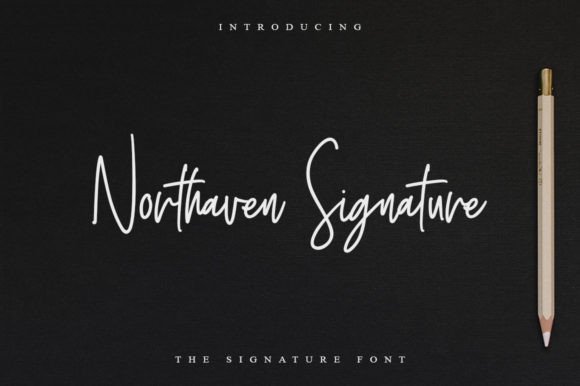 Northaven Signature: A Dazzling Script Font for Crafters and Makers