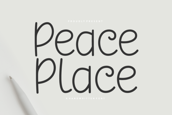 Peace Place: A Handwritten Font for Charming Craft and Product Designs