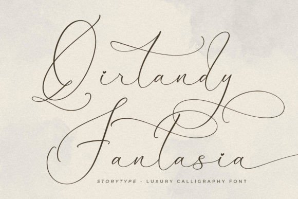 Qirtandy Fantasia: A Delicate Script Font for Elegant Editorial Design