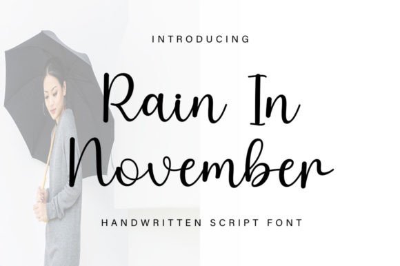 Rain in November: A Thoughtful Font for Elegant Editorial Design