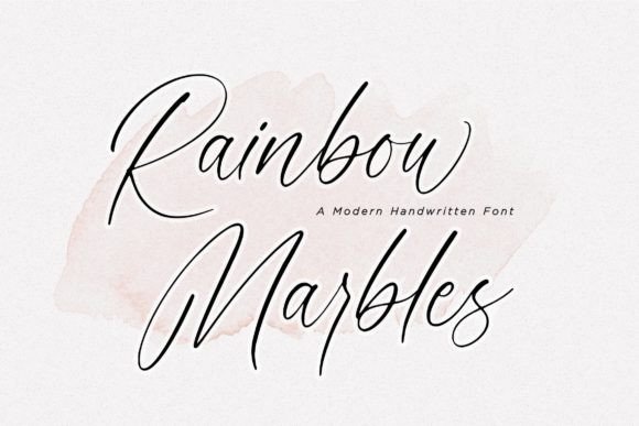 Rainbow Marbles: A Vibrant Script Font for Modern Web Design