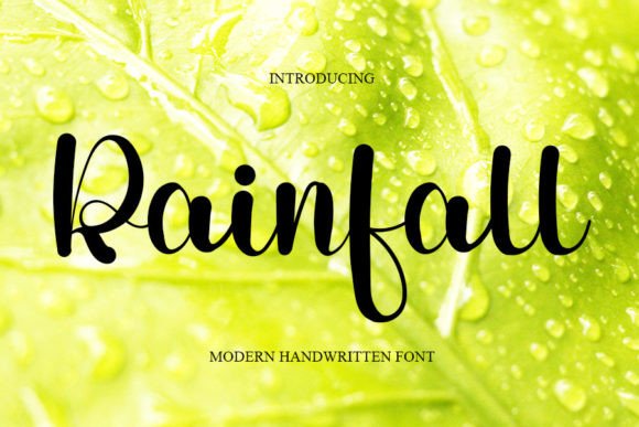 Rainfall: A Fresh Handwritten Font for Modern Branding Projects