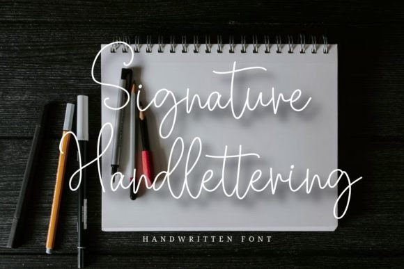 Signature Handlettering: A Romantic Script Font for Crafters & Makers