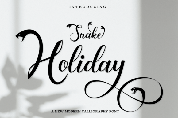 Snake Holiday: A Modern Handwritten Font for Editorial Design and Digital Publishing