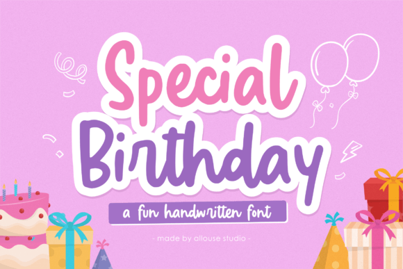 Special Birthday: A Handwritten Font That Elevates Editorial Design
