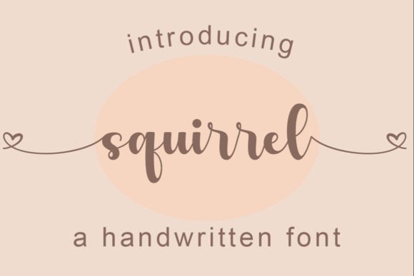 Squirrel: A Charming Script Font for Web Designers and Digital Makers