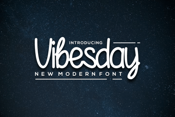 Vibesday: A Stylish Handwritten Font for Modern Web Design