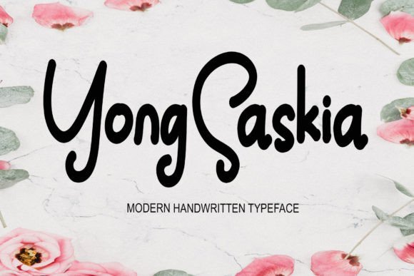 Yong Saskia: A Handwritten Font for Modern Brand Campaigns
